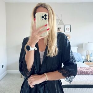 Amazon Black Lace Robe